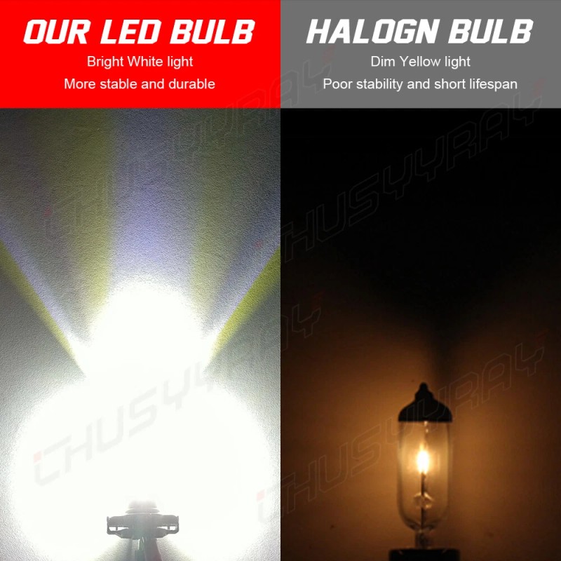 CHUSYYRAY Bright H13 LED Bulb Headlight+Fog Upgrade Kit For 2018