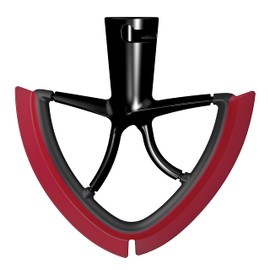 New Metro Design Beater Blade Metal TH-MR Compatible with KitchenAid 4.5-5 Qt Tilt-head Stand Mixer, Red