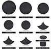 Drum Pads,Drum Mute Pads,Drum Practice Pad,Drum Pads,Drum Practice Pad Kit,10pcs