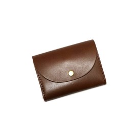 (Style Belt Belt Shop SKY DARTS) [TOCHIGI LEATHER] Mini Wallet, Coin Purse, Card Case, Mini Wallet, Tochigi Leather, Flap, Selected Natural Leather, Cowhide Leather, Made in Japan, dark brown