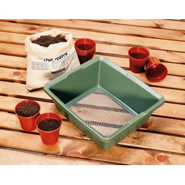 Tierra Garden Mesh Garden Sieve, Fine Galvanized Screen for Efficient Soil Sifting and Planting Preparation, 14.25”x12.75”x5.5” (Standard)