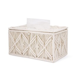 Tissue Box Cover Rectangle, Paper Tissue Holder Napkin Tissues Organizer, Home Decor for Bathroom Bedroom Dresser Living Room Office (Rectangle-1)