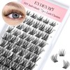 Lash Clusters 72 pcs Natural Cluster Lashes DIY Individual Eyelash