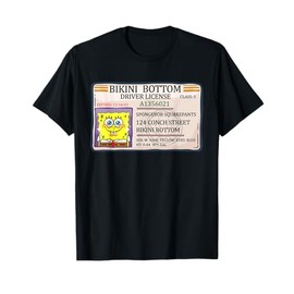 Mademark x SpongeBob SquarePants - Bikini Bottom SpongeBob Driver License T-Shirt
