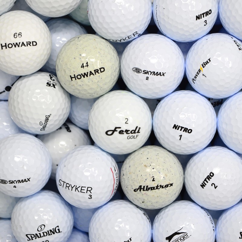 Second Chance Recycled Lake Golf Balls, 12 Pack, Mixed Golf