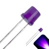 5mm Diffused Flat Top Wide Angle UV/Purple LED - Wide