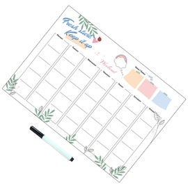 MAGICLULU 3pcs Dry Erase Magnetic Calendar Wall Sticker Weekly Planner with Marker Reusable Whiteboard for Schedules Reminders -do Lists Easy Application for Home School