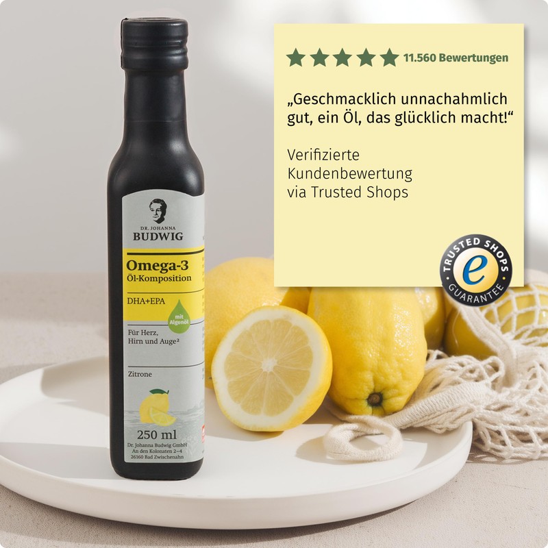 Dr. Budwig Omega-3 DHA + EPA Lemon - The Original
