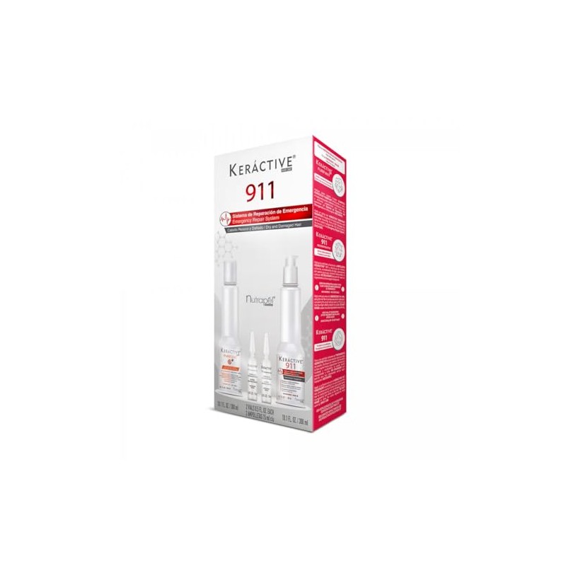 Nutrapel Keractive 911 Set de Tratamiento Capilar Integral