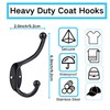 Bosdontek Coat Hooks 10 Pcs Clothes Hooks Vintage Antique hat