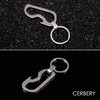 Cerbery - Titanium Keyring with Ring and Gift Box -
