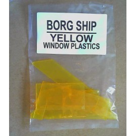 Williams Star Trek The Next Generation STTNG Pinball Machine BORG SHIP YELLOW Window MOD