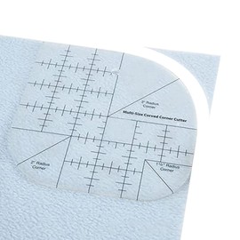 Tujuna Curved Corner Cutter Quilt Ruler | Acrylic Sewing Patchwork Ruler Quilting Templates | DIY Sewing Supplies Sewing Template Patchwork Tool | Curved Corner Cutter Ruler