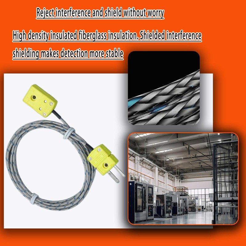 QDYXPXWH Compatible with Most K-Type thermocouples 78-inch K-Type thermocouple Extension