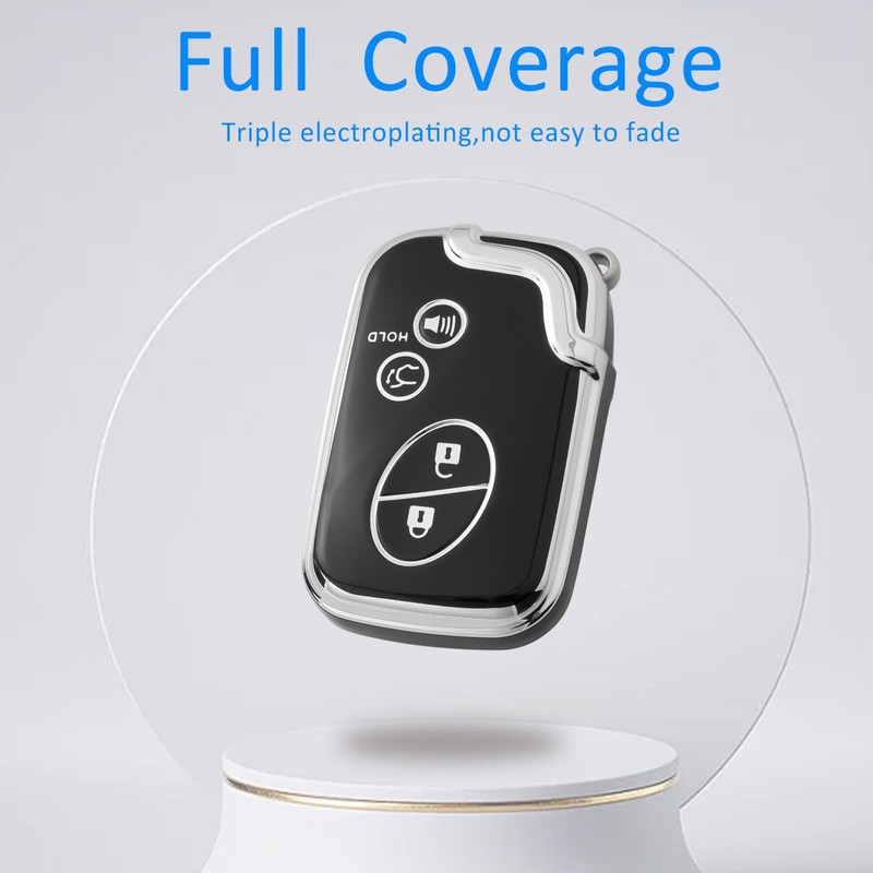 Flensent Key Fob Cover with Keychain for Lexus RX350 RX450