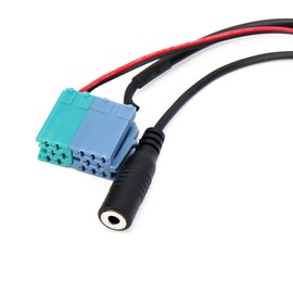 KIMISS AUTO Car Bluetooth Adapter Module Bluetooth 5.0 AUX Adapter Cable Stereo AUX Music Interf eo Wireless Adapter with Microphone Handsfree Call Replacement for Grande Punto