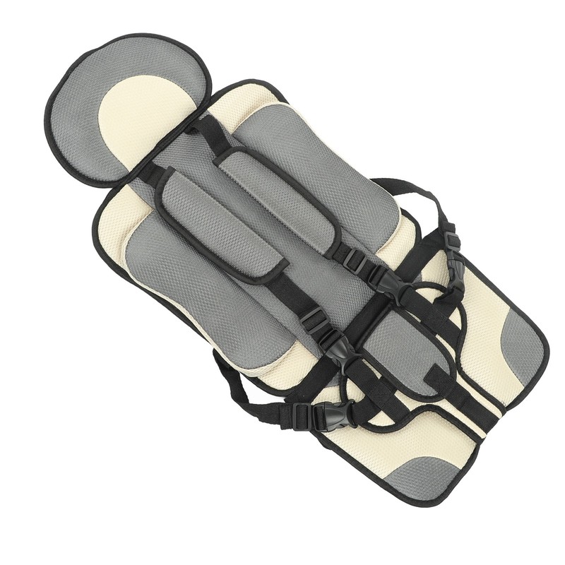 Children Safety Seat Simple Car Portable Seat Foldable Adjustable Strap