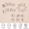 Cat Eye Press On Nails - 30Pcs Short Square False