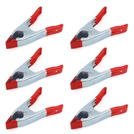 HOMESOM 6 inch Spring Clamp Set,Heavy Duty Spring Clamps,2 inch Jaw Opening 6 pieces/set