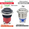 ZJWZJH 19mm Momentary Push Button Switch Black High Round Cap