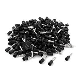 uxcell E1508 16AWG Insulated Ferrule Cord End Terminal Connector, 200 Piece, Black