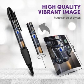 Beautiful and comfortable Set of 2 Matching Pens - Black Pickup Truck 4x4 Car Vehicle #16083