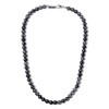 GAVU Men's Crystal Necklaces, Snowflakes Obsidian