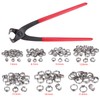 Single Ear Hose Clamp Crimper Hose Clamps 130 Pieces 6-21