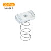 sourcing map Strut Spring Channel Nut Regular, 30Pcs M6x34.5 Carbon
