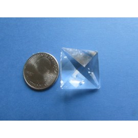 50 PCS 22 MM (7/8") 2 HOLE SQUARE CRYSTAL BEAD  CHANDELIER CHAIN