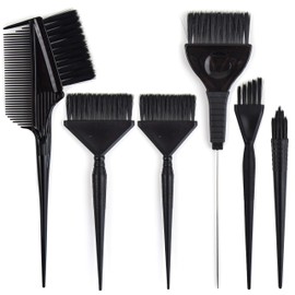 Ultimate Hair Dye Brush Set - 6 Color Brushes for Hair Salon - Hair Color Brush Applicator Set - Balayage Brush - Hair Tint Brush - Hair Dying Brush - Hair Coloring Kit