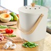Compost Bin, LALASTAR Compost Bin Kitchen Counter with Lid, Made