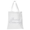 White Brides Entourage Luxury Crystal Bride Tote Bag Wedding Party