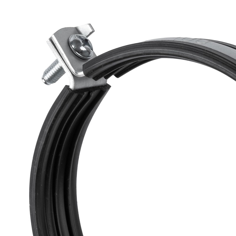 5" Inch Galvanized Pipe Hanger with Rubber - Conduit Mounting