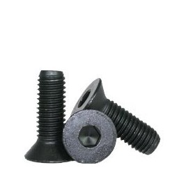 Hex Screw - Allen Screw - Flat Head Socket Screw - Alloy Steel - 5/16"-18 x 3-1/4" - Thermal Black Oxide (Quantity: 100), Drive: Hex Socket, Head: Flat Head