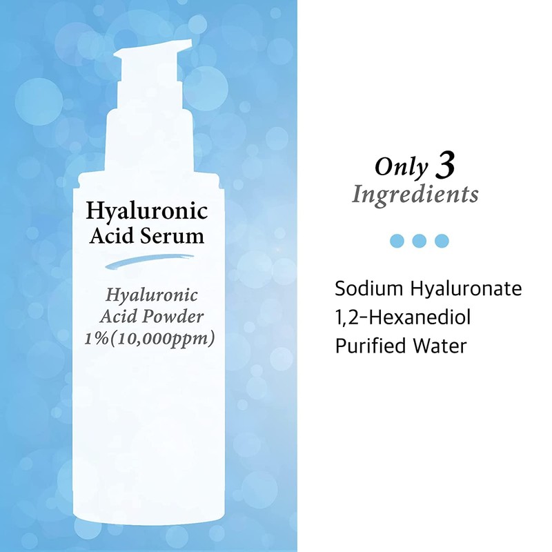 Pure Hyaluronic Acid Serum (120ml 4.0fl oz.) Facial Moisturizer for