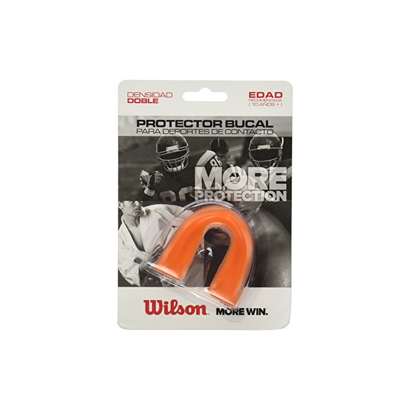Wilson Protector Bucal para Adultos, de Doble Densidad, Color Naranja