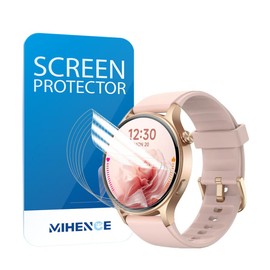 MIHENCE Screen Protector Compatible with Fitpolo AR-01 / aeac AR01 Smartwatch, TPU HD Screen Protector for AR-01 / AR01 1.32 Inch Smartwatch [Pack of 6]