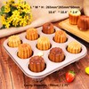 Cannele Baking Mould Carbon Steel Non-Stick Canneles Pan Gold