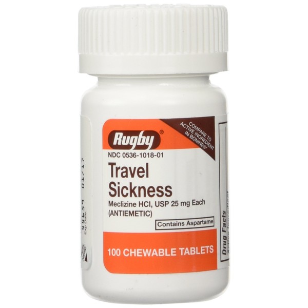 Rugby Travel Sickness, Tablets, 100 Ea