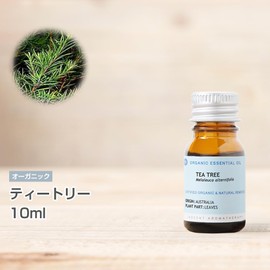 Organic Tea Tree, 0.3 fl oz (10 ml), Incense Organic Essential Oils, 0.3 fl oz (10 ml)