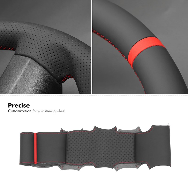MEWANT Car Steering Wheel Cover for Ford F-150 (Raptor) 2009-2015