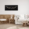 Stupell Industries Bull Horns Shadow Black Brown Animal Painting, Design