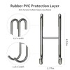 Over Shower Glass Door Hooks, 2 Pack Silver 304 Stainless