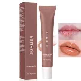 1PCS Summer Lip Butter Balm,Friday Conditioning Lip Mask and Lip Balm,Friday Tinted Lip Balm SPF,Plumping Lip Balm,Instant Shine and Hydration,Conditioning Lip Mask,Lip Care Moisturizer#Iced Coffee