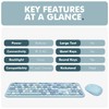 X9 Cute Wireless Keyboard and Mouse Combo - Retro Typewriter