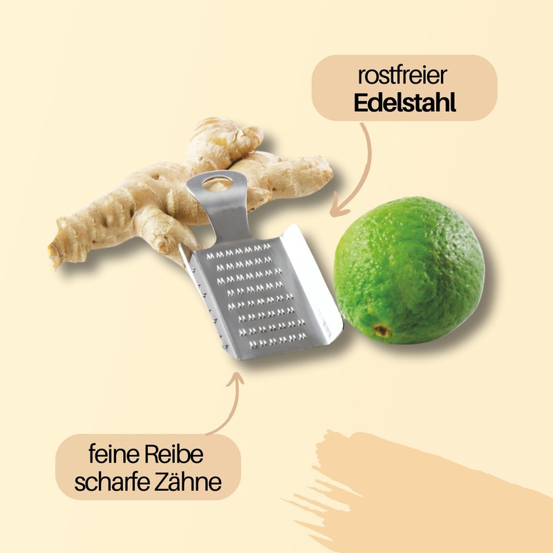 Gingi Grater & Ginger Peeler Set - Mini Ginger Grater