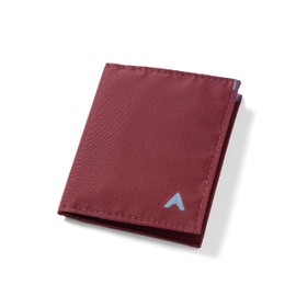 Allett Hybrid Card Wallet, Mulberry | Nylon, RFID Blocking, Vertical Layout | Minimalist, Bifold, Card Holder, Water Resistant, Thin, Front Pocket | Holds 3-10+ Cards, Cash