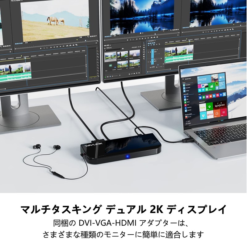 WAVLINK USB 3.0 Universal Docking Station/1x 4K Supported HDMI Output