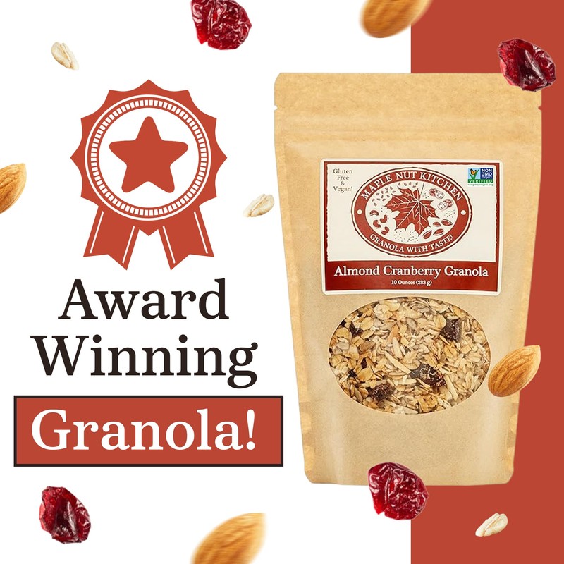 Maple Nut Kitchen Almond Cranberry Granola - Gluten-Free & Vegan